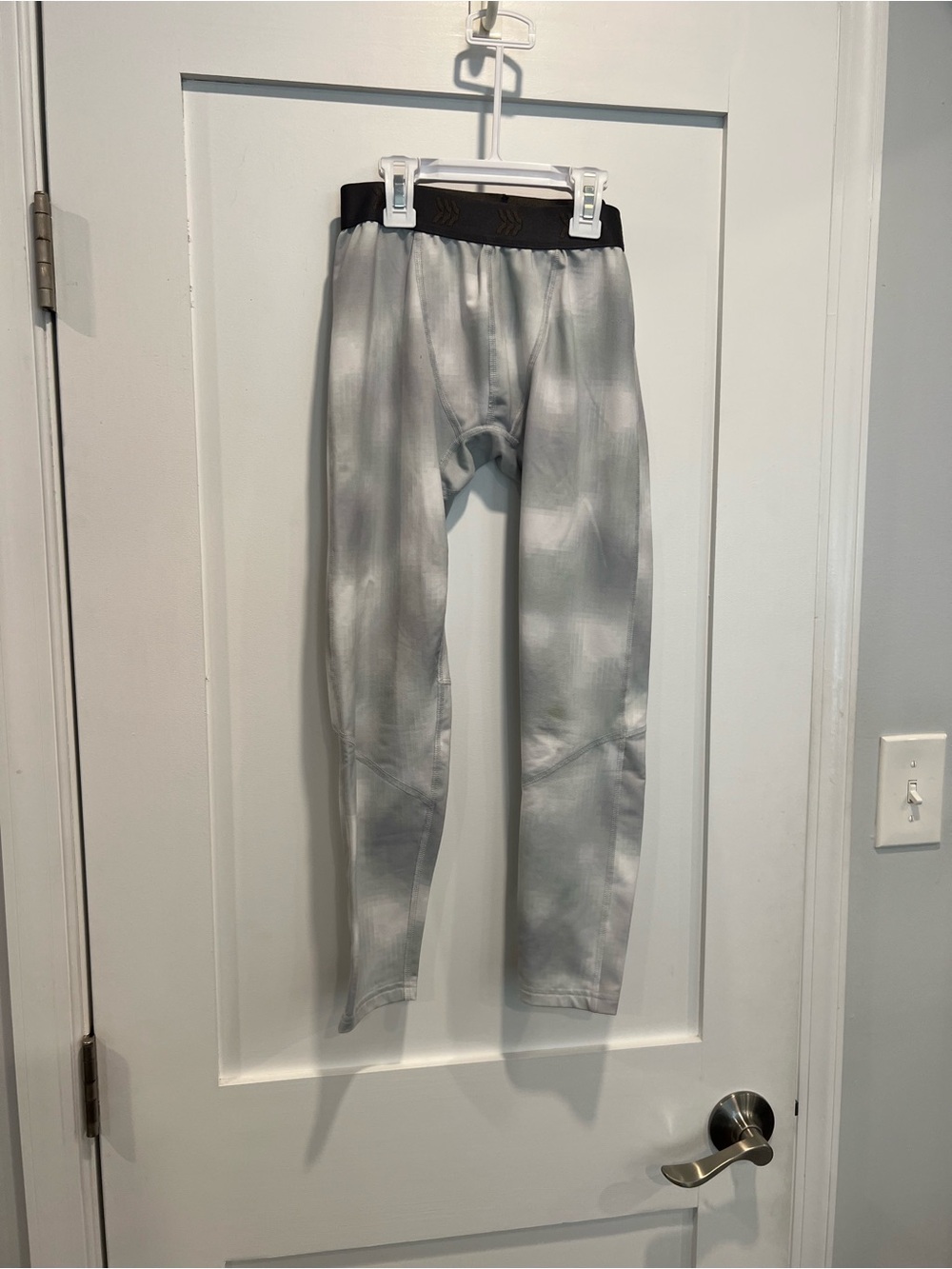 all in motion Kids Gray Compression Pants with Black Waistband